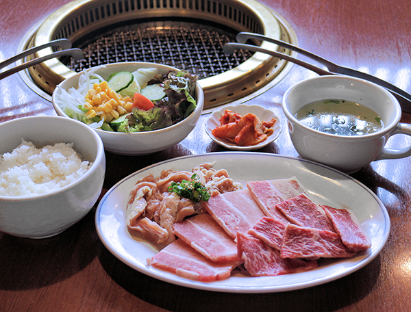 三種カルビ定食